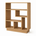 Libreria da soggiorno rovere in MDF impiallacciato 80 x 30 x 120 cm